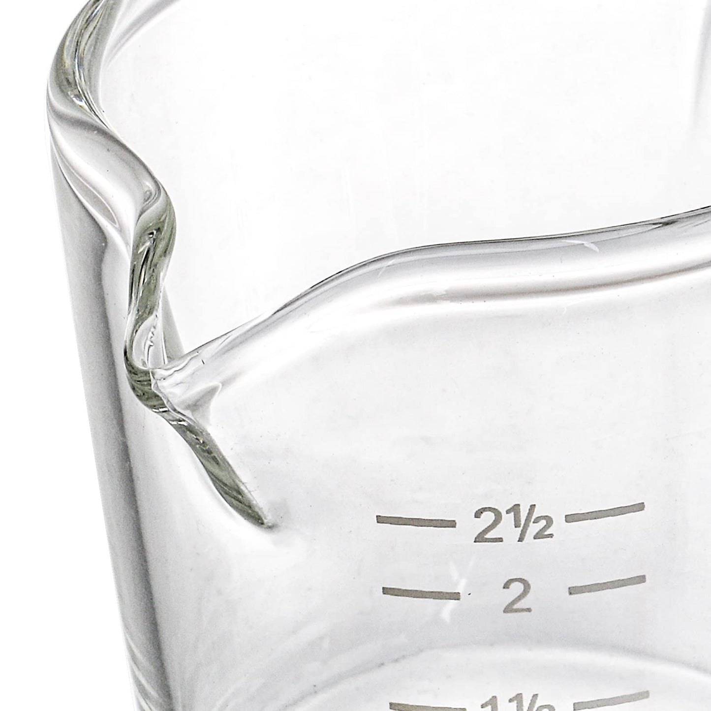 4 Pack Double Spouts Measuring Cups Espresso Shot Glass with Handle