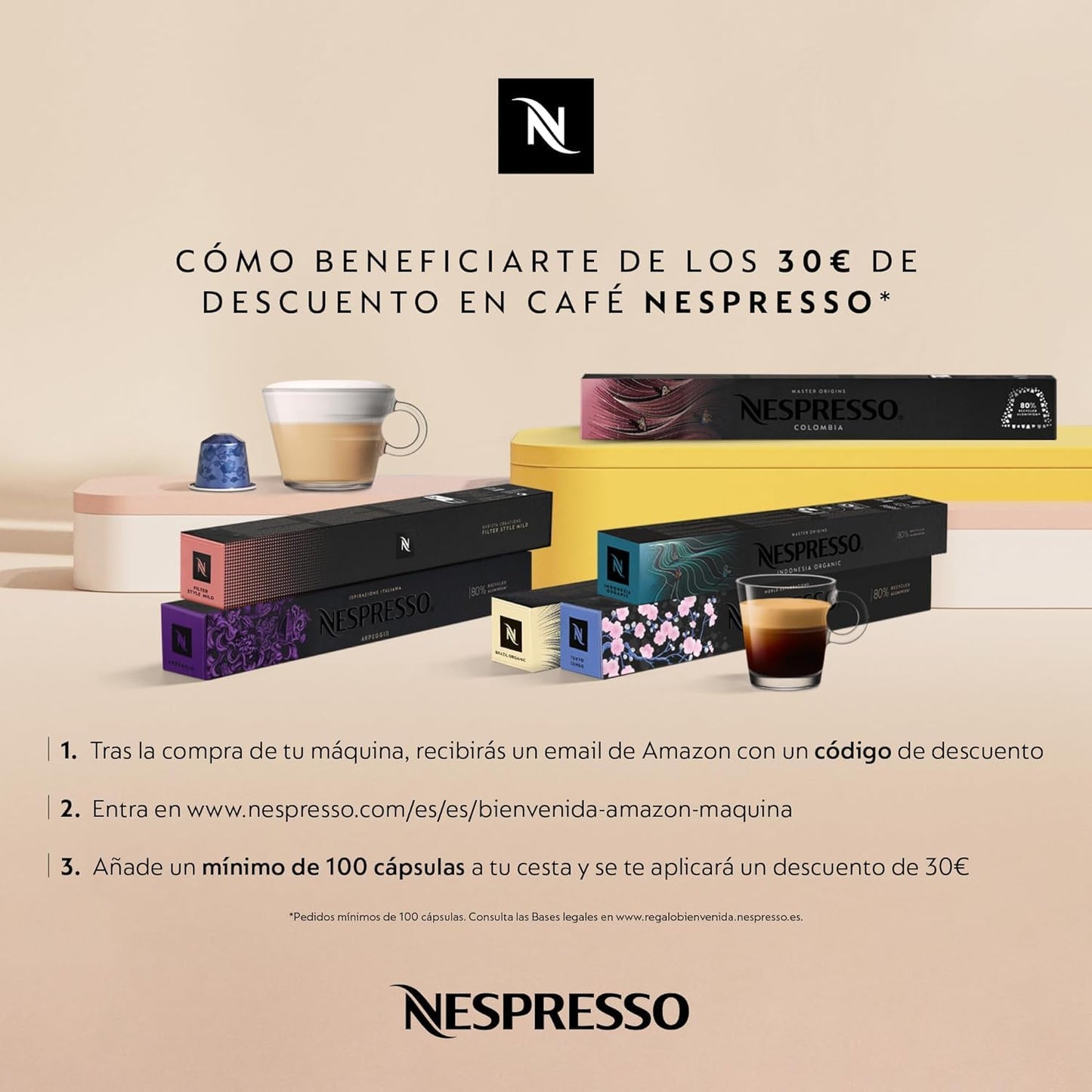 Nespresso Krups XN110BRD Essenza mini coffee capsule machine | 0.6 L | 19 bar | energy saving mode | grey | energy class A