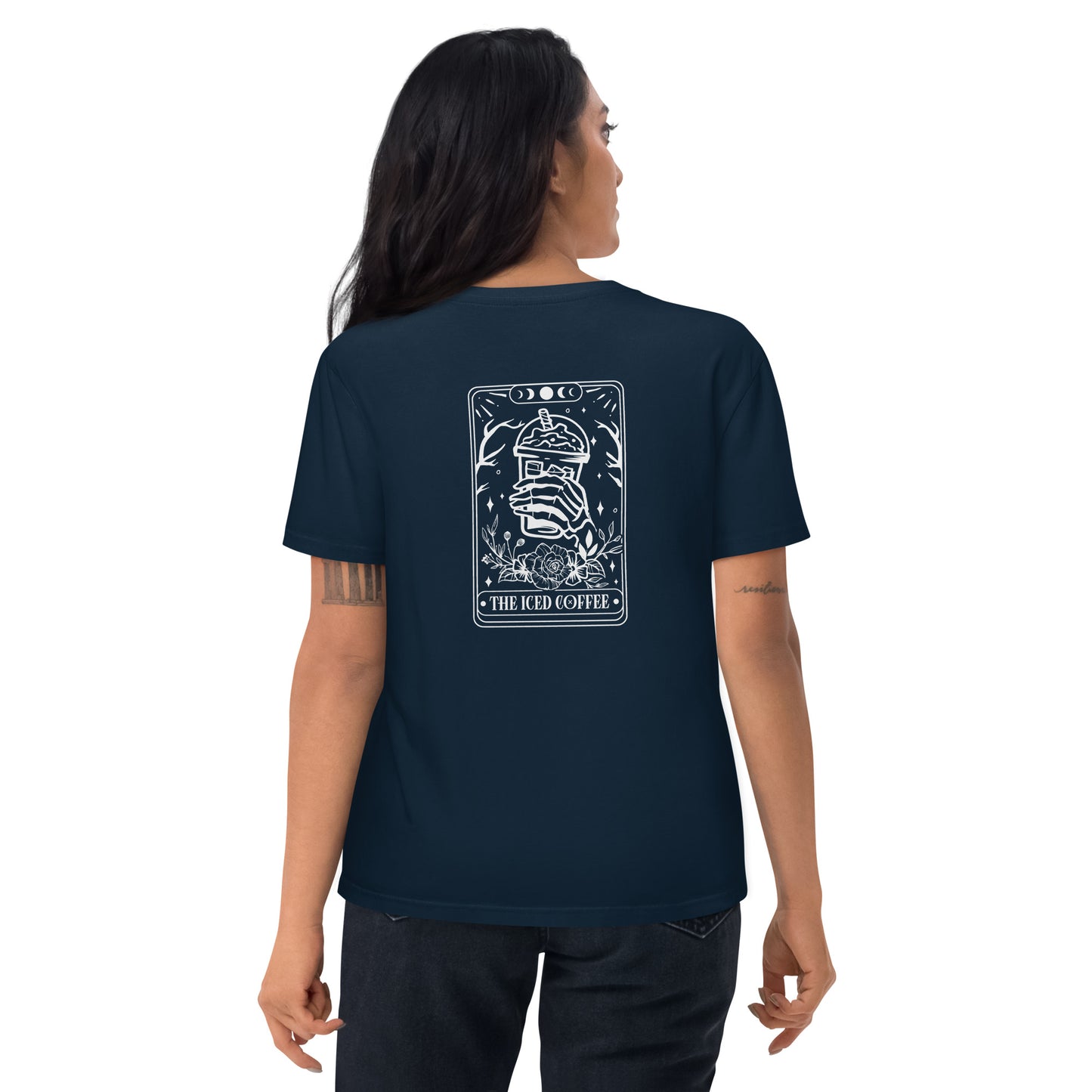 the iced coffee tarot // organic t-shirt