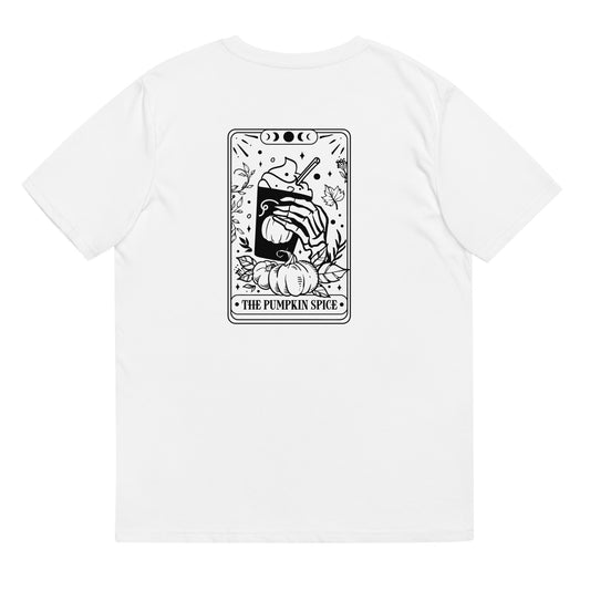 pumpkin spice tarot // organic white t-shirt