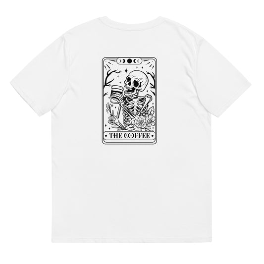 coffee tarot // organic white t-shirt