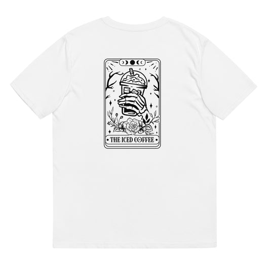 the iced coffee tarot // organic white t-shirt