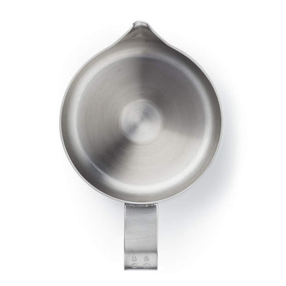 Barista & Co Stainless Steel Milk Jug - Portable Dial Milk Frothing Jug for Coffee Machine with Internal Measuring Marks - Black 600ml Milk Frothing Pitcher for Coffee Art Making, as Latte, Cappuccino