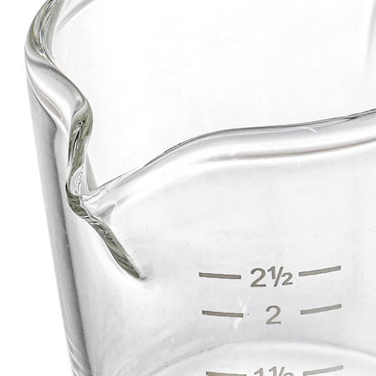 4 Pack Double Spouts Measuring Cups Espresso Shot Glass with Handle
