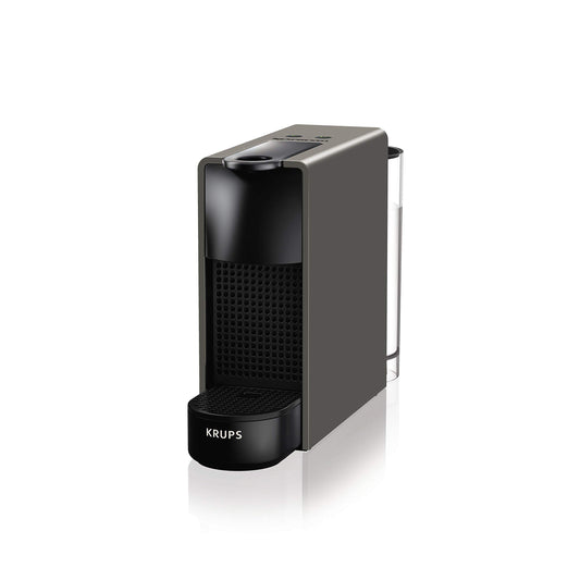 Nespresso Krups XN110BRD Essenza mini coffee capsule machine | 0.6 L | 19 bar | energy saving mode | grey | energy class A