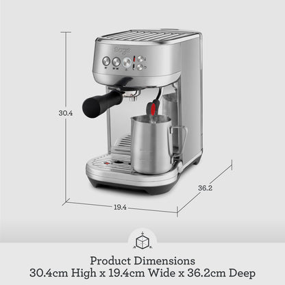 Sage - The Bambino Plus - Compact Coffee Machine with Automatic Milk Frother, Brushed Stainless Steel