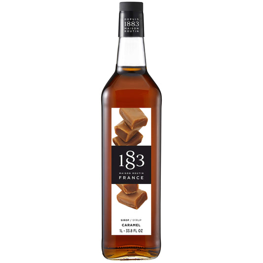 1883 Maison Routin Premium Caramel Syrup 1L Glass Bottle